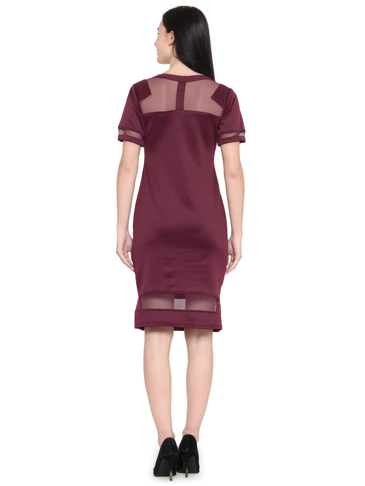 Fool Me Once Wine Midi Dress